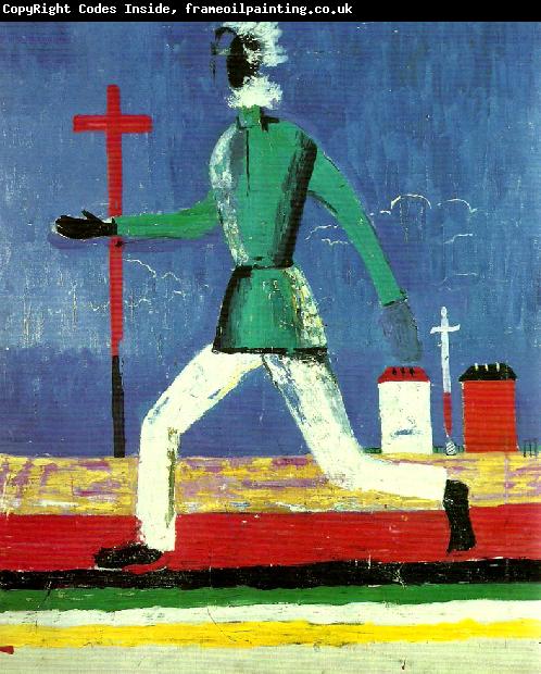Kazimir Malevich running man